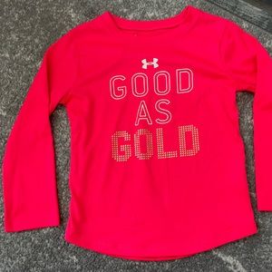 Girls Under Armour Shirt. Size 3T.